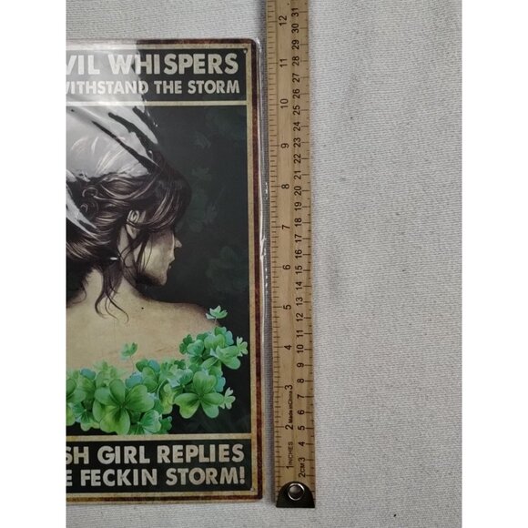 Aluminum Tin Sign I Am The Storm Retro Vintage Sign Home Wall Decor 8"x 12" In - Picture 2 of 3